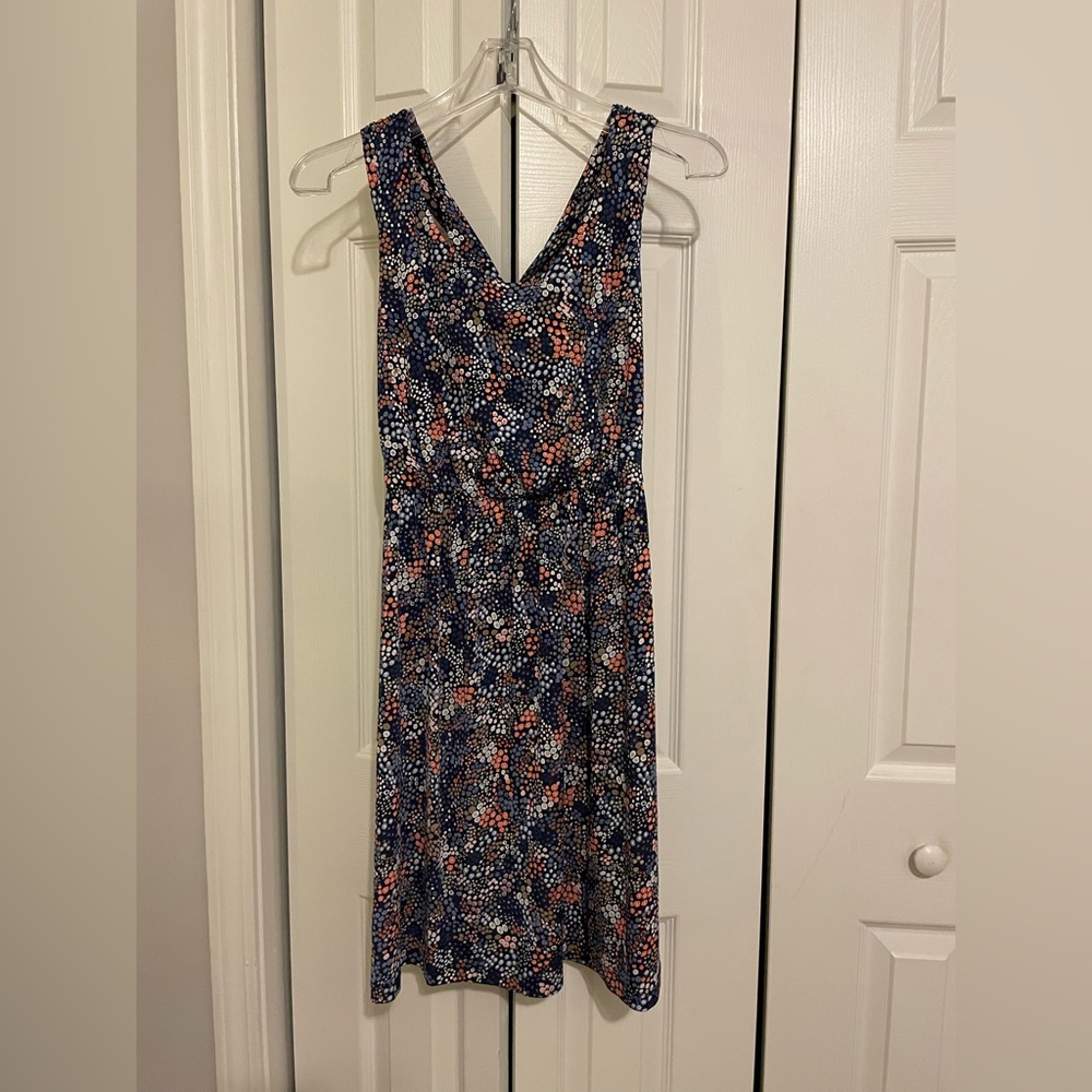 Stitch Fix navy and floral print summer dress